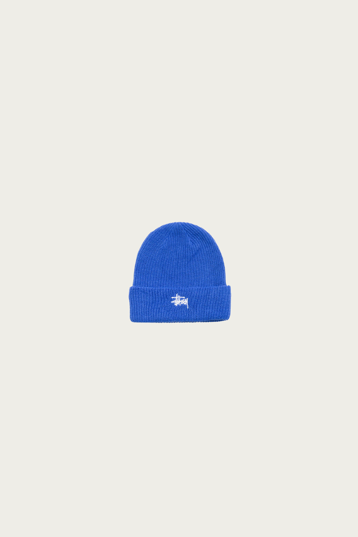 Stüssy - Basic Cuff Beanie - True Blue - Canoe Club