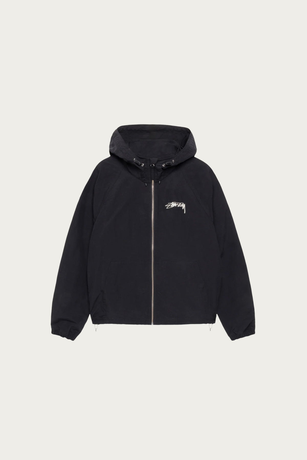 STUSSY “BEACH SHELL WRINKLED NYLON” Stussy Wrinkled Nylon Beach Shell Jacket Slate Men's - SS24 - US