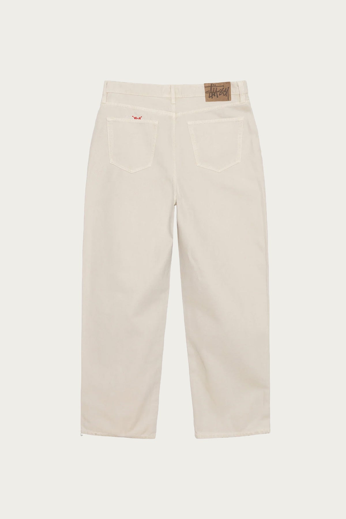 stussy BIGOL jean ホワイト Stüssy Big Ol Jean Washed Canvas Vintage Natural – Très Bien