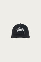 Stüssy - Big Stock Mid Depth Cap - Shadow Black - Canoe Club