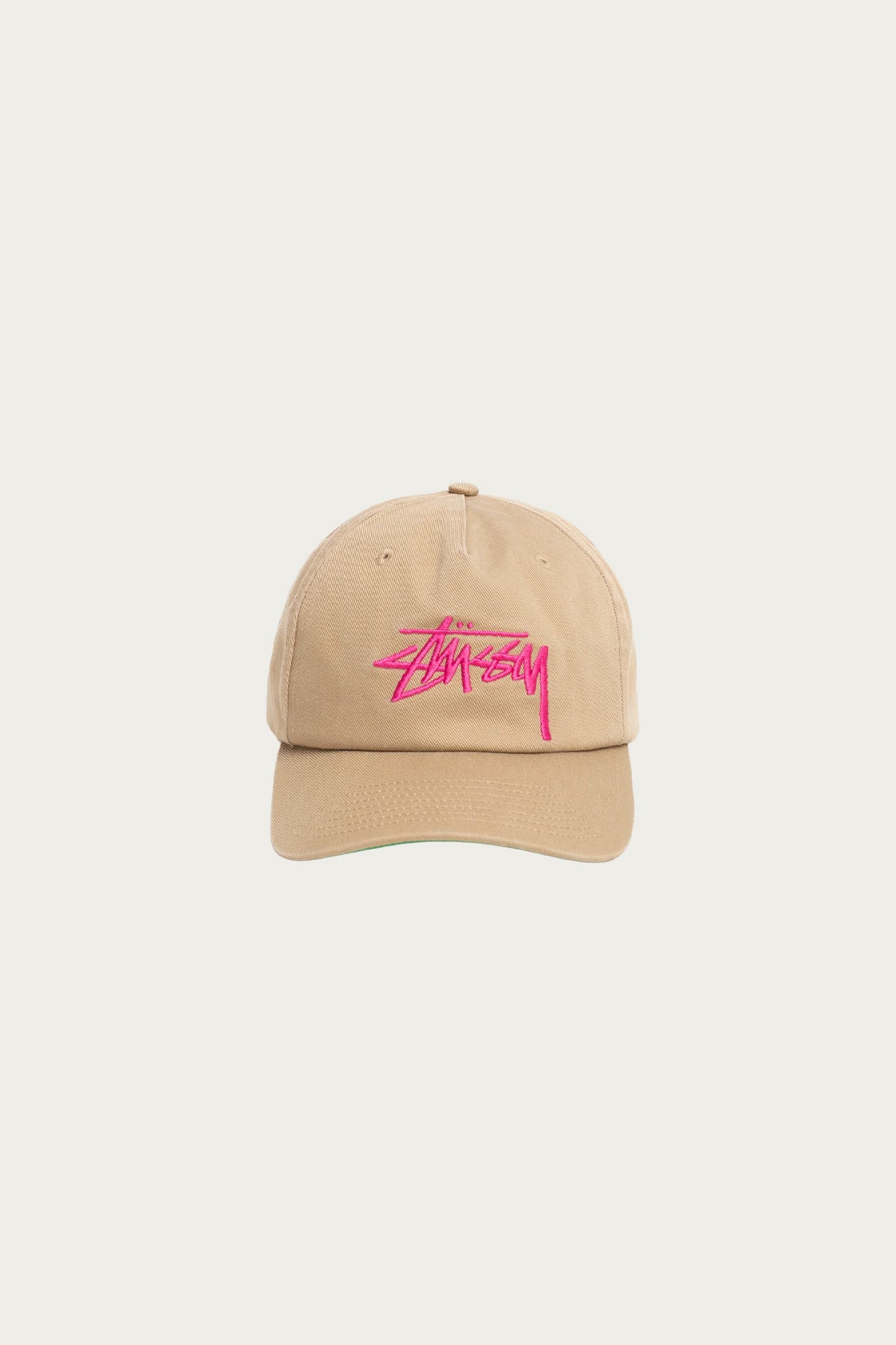 Stüssy - Big Stock Mid Depth Cap - Khaki - Canoe Club