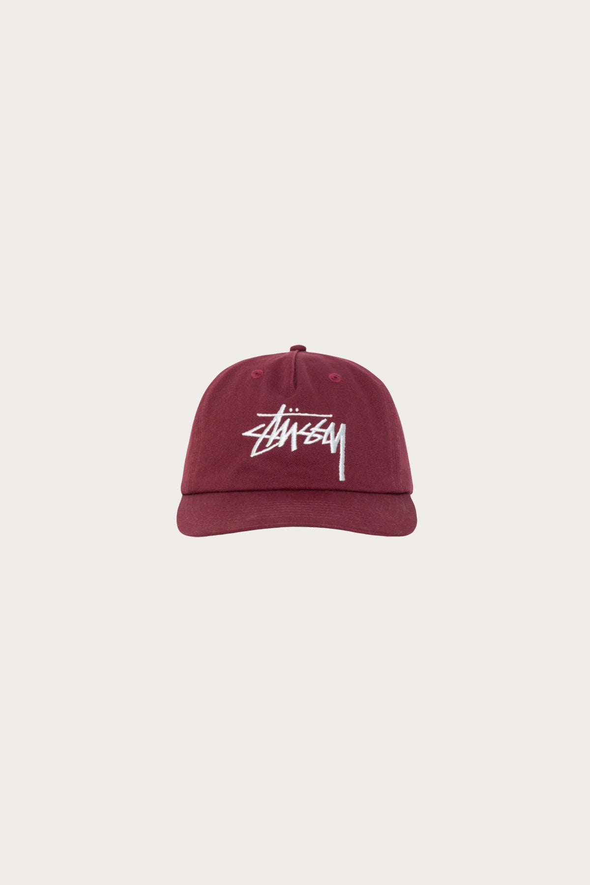 Stüssy Big Stock Mid Depth Cap | Plum | Canoe Club