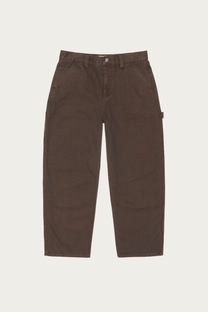 Stüssy - Carpenter Pant Canvas - Brown - Canoe Club