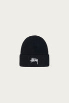 Stüssy - Stock Cuff Beanie - Black - Canoe Club