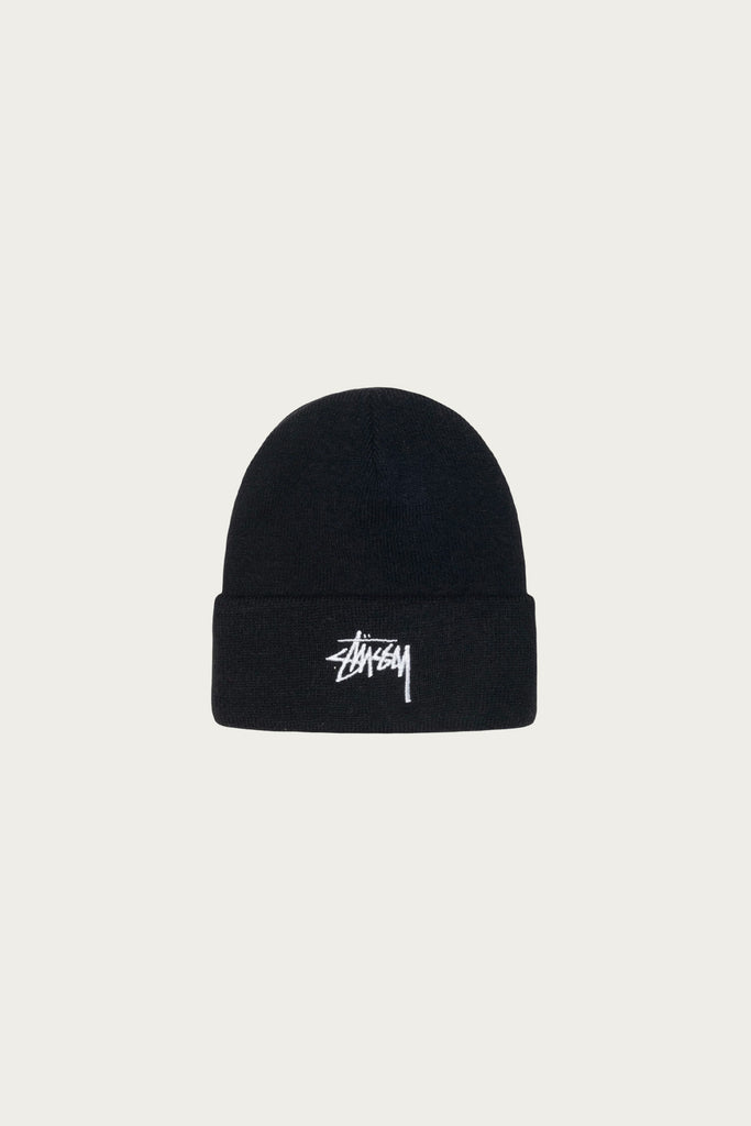 Stüssy - Stock Cuff Beanie - Black - Canoe Club