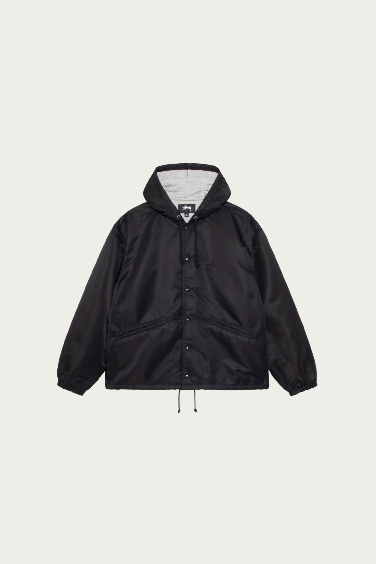 Stüssy - Hooded Coaches Jacket - Black - Canoe Club