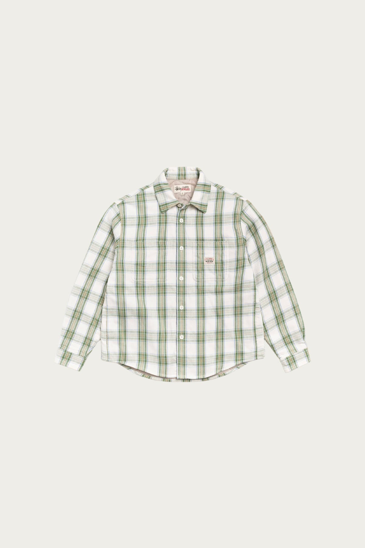Stüssy - Lau Plaid Shirt - Off White - Canoe Club