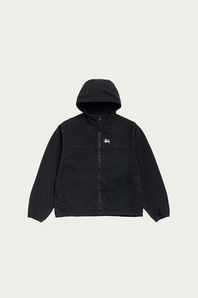 Stüssy Lightweight Hooded Jacket | Black | Canoe Club
