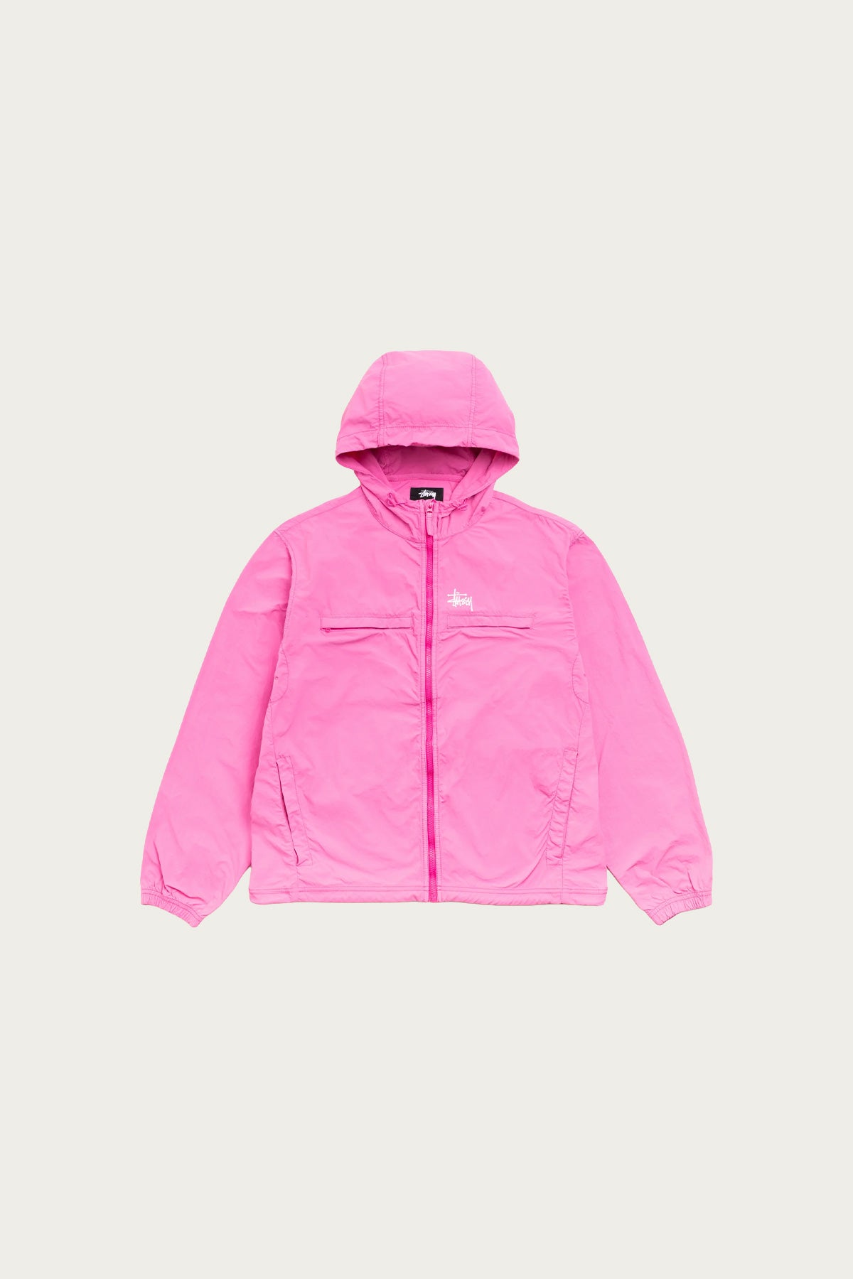 Stüssy - Lightweight Hooded Jacket - Pink - Canoe Club