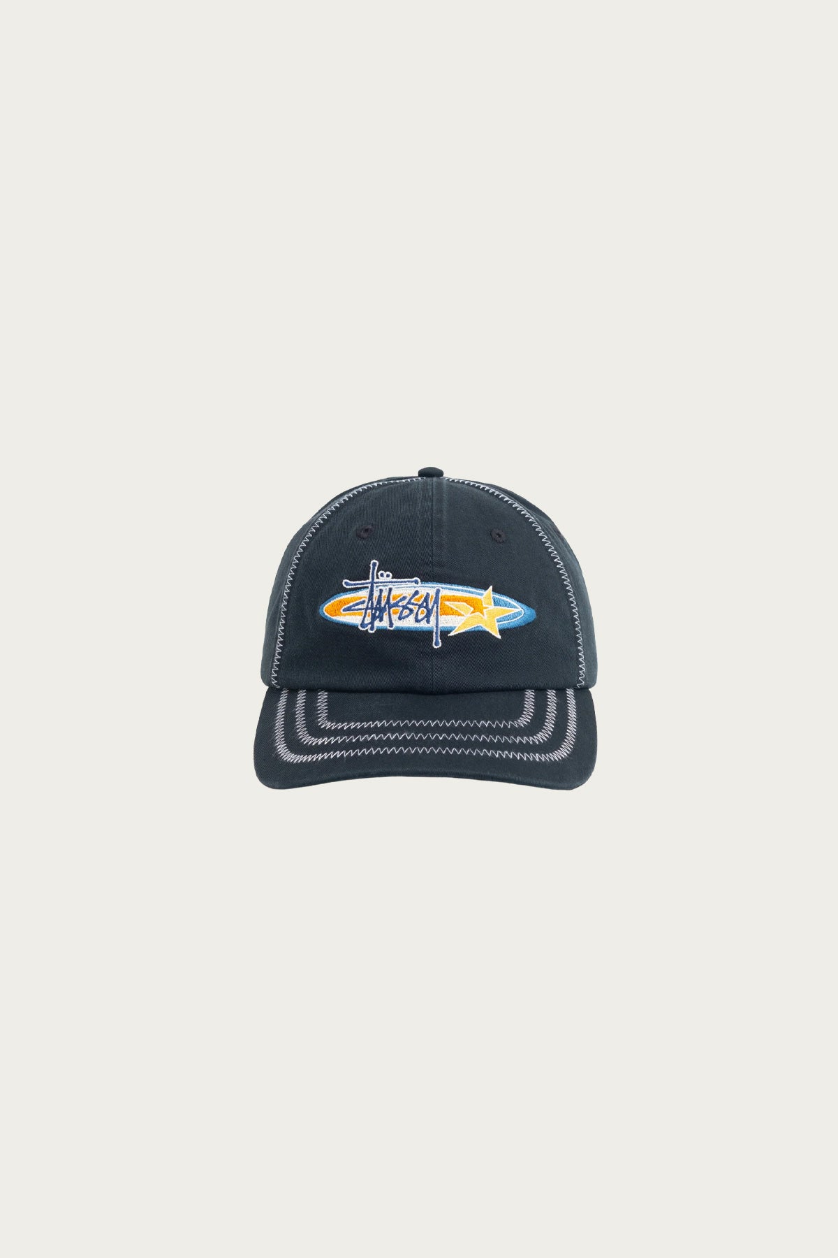 Stüssy - LP Oval Star Cap - Black - Canoe Club