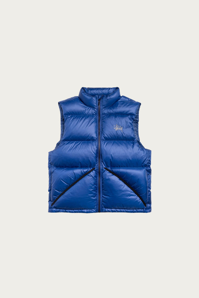 Stüssy - Micro Ripstop Down Vest - Royal - Canoe Club