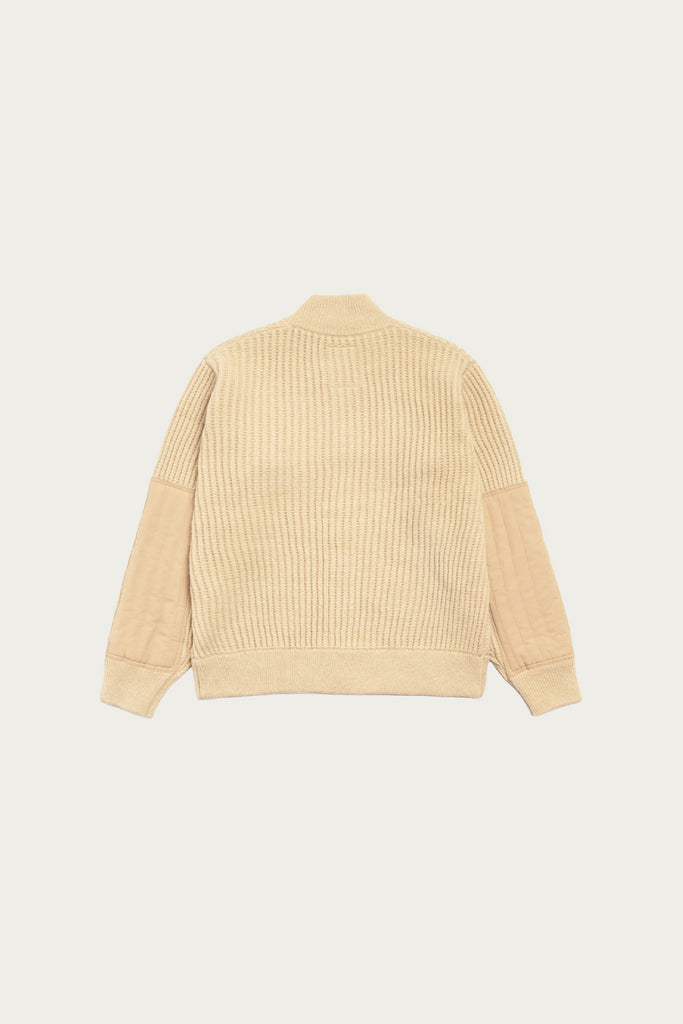 Stüssy - Military Patch Zip Sweater - Sand - Canoe Club