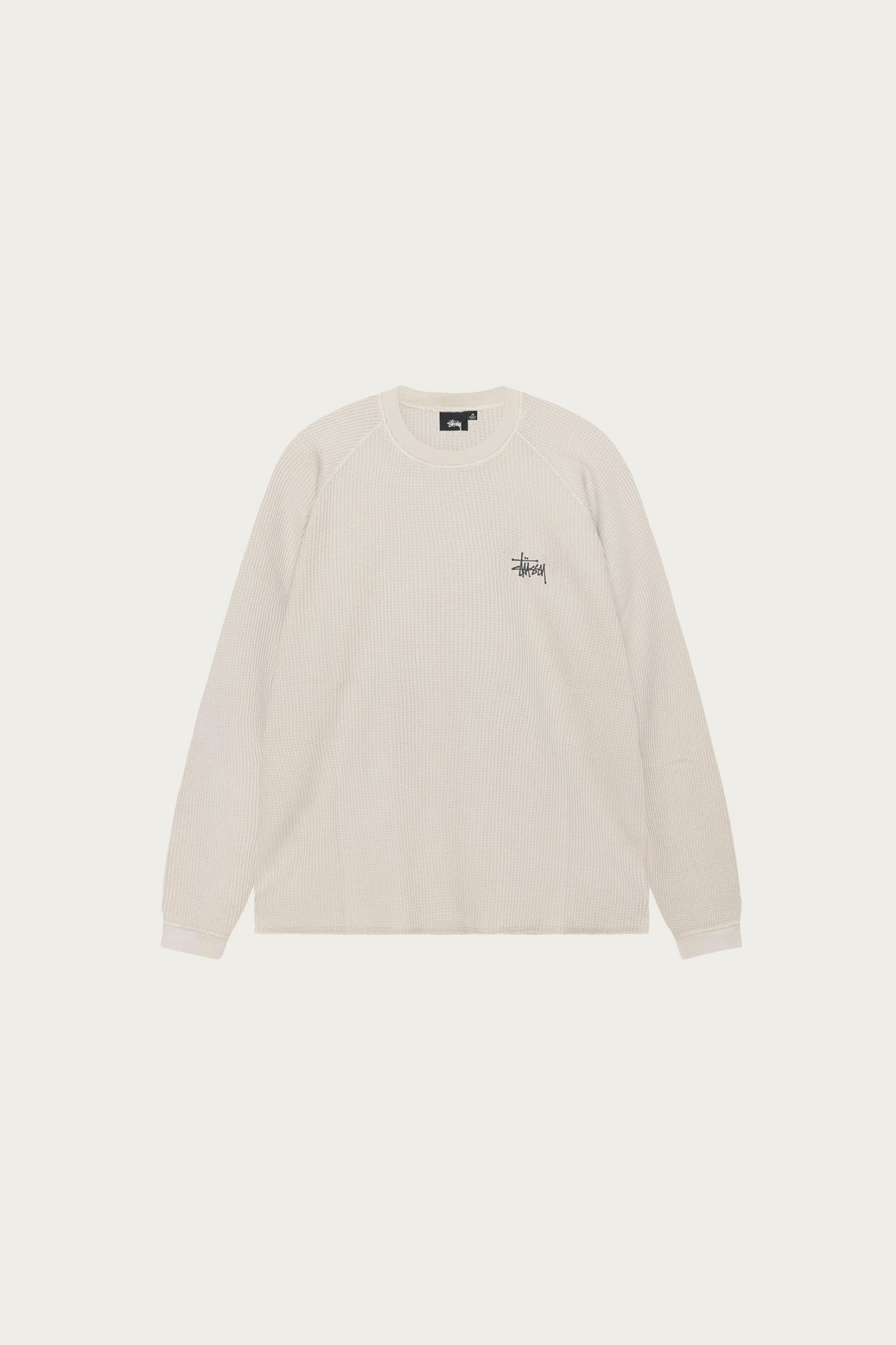Stüssy - Raglan Thermal Basic Stock - Bone - Canoe Club