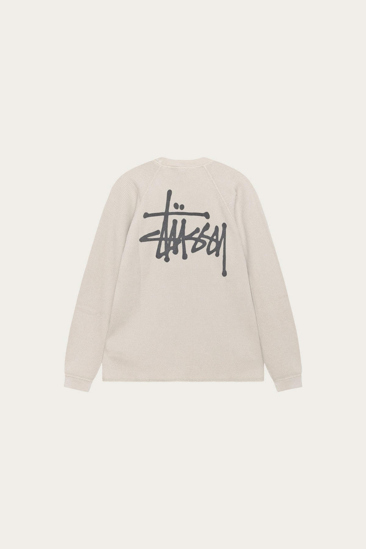 Stüssy - Raglan Thermal Basic Stock - Bone - Canoe Club
