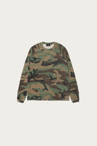Stüssy - Raglan Thermal Basic Stock - Woodland Camo - Canoe Club