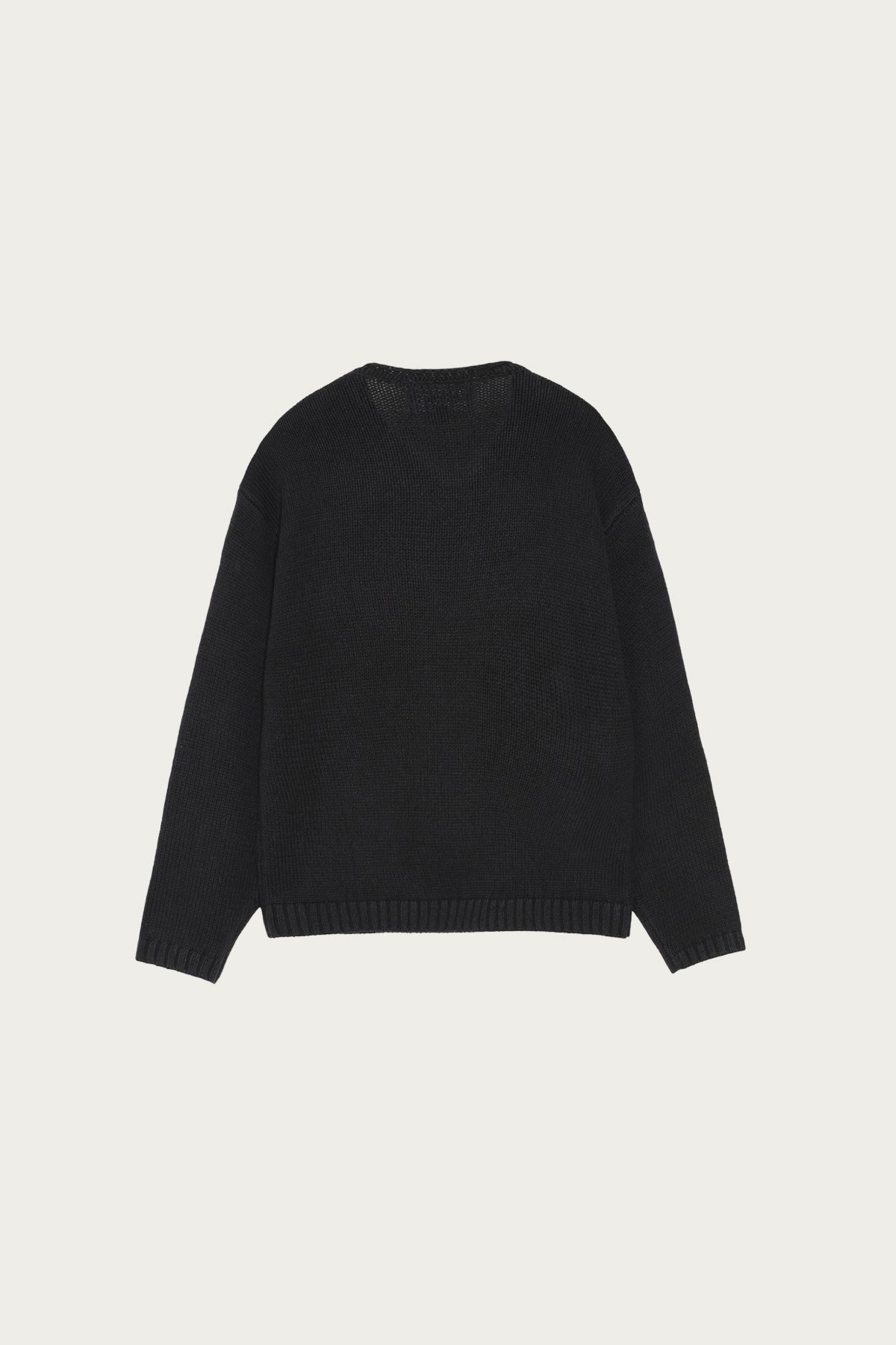 Stüssy - Roll V Neck Sweater - Black - Canoe Club
