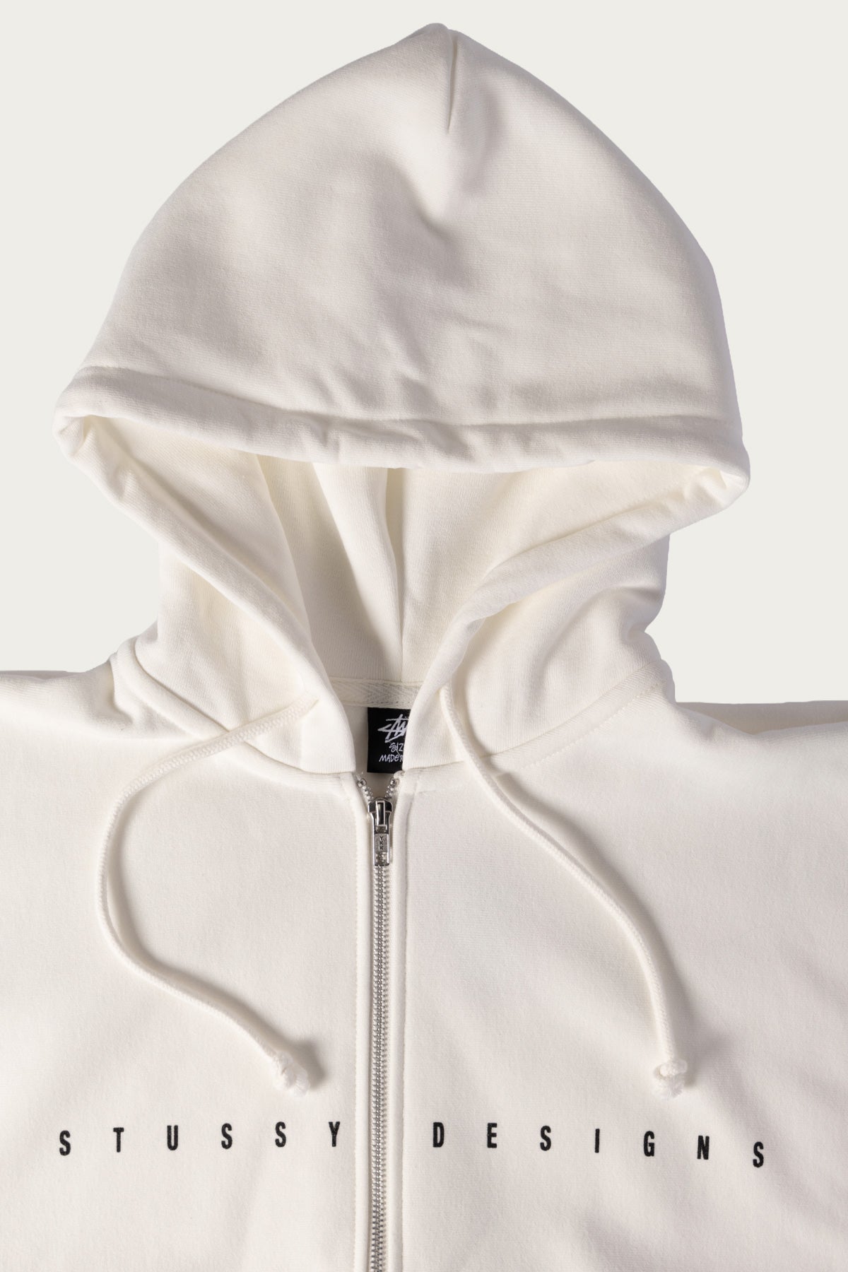 Stüssy - S Box Zip Hoodie - Off White - Canoe Club
