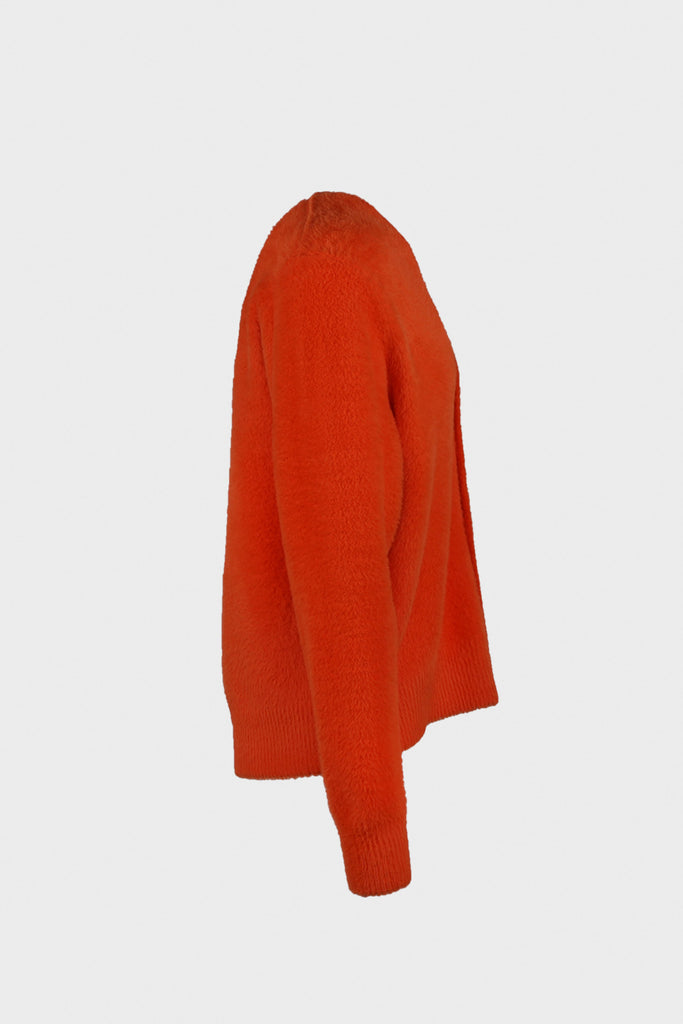 Stüssy - Shaggy Cardigan - Red Orange - Canoe Club