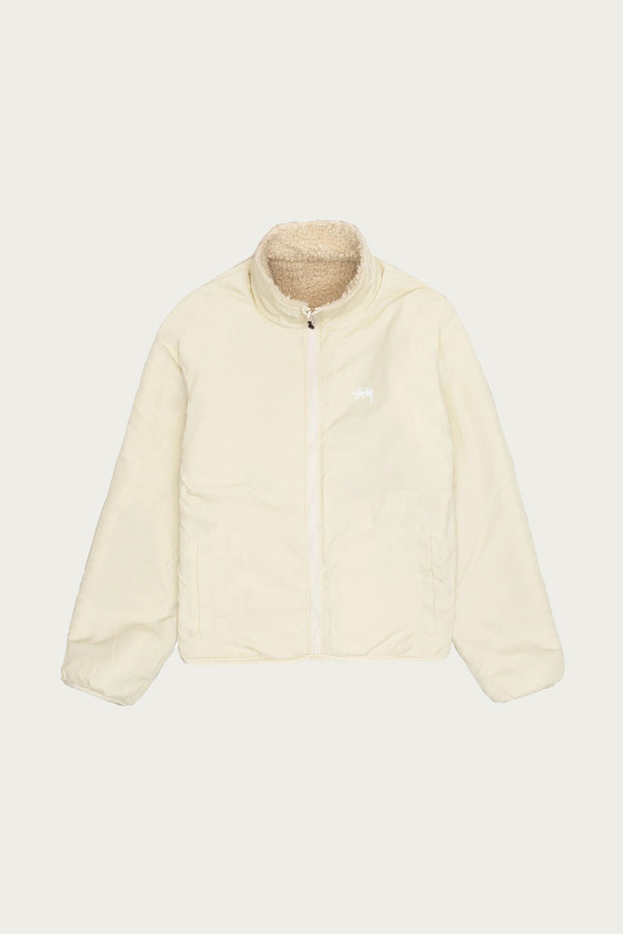 Stüssy - Sherpa Reversible Jacket - Natural - Canoe Club