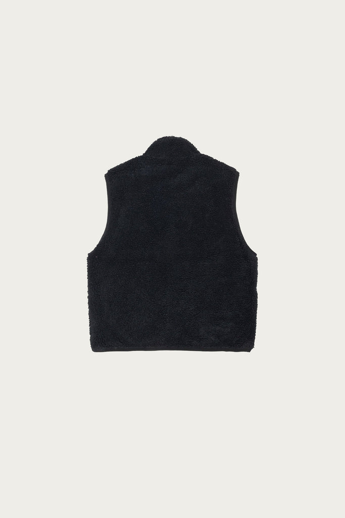 Stüssy - Sherpa Reversible Vest - Black - Canoe Club