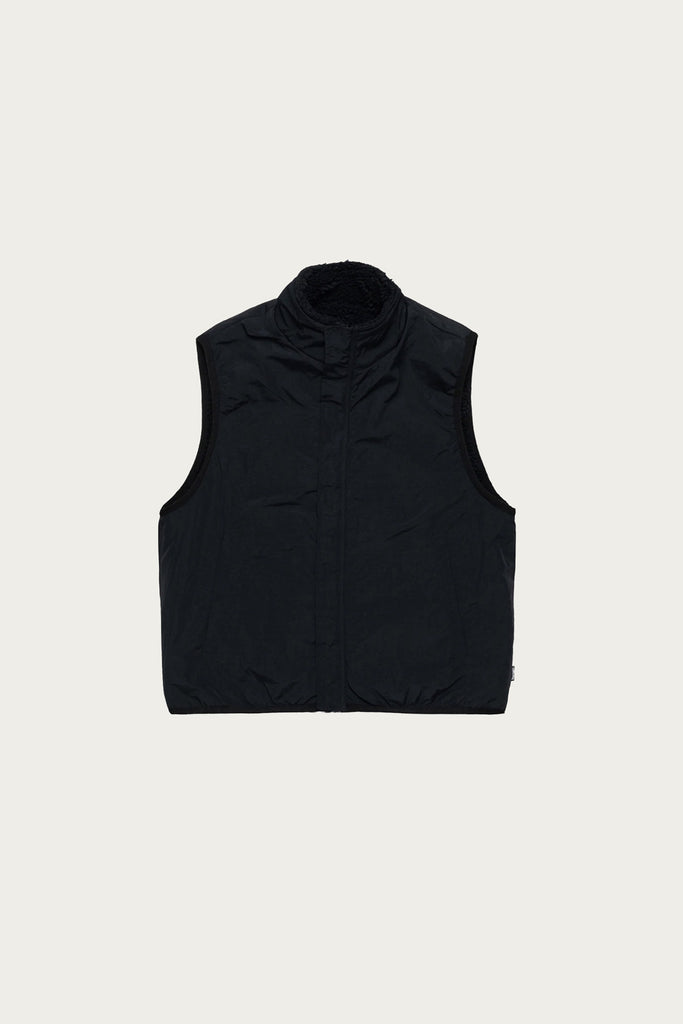 Stüssy - Sherpa Reversible Vest - Black - Canoe Club