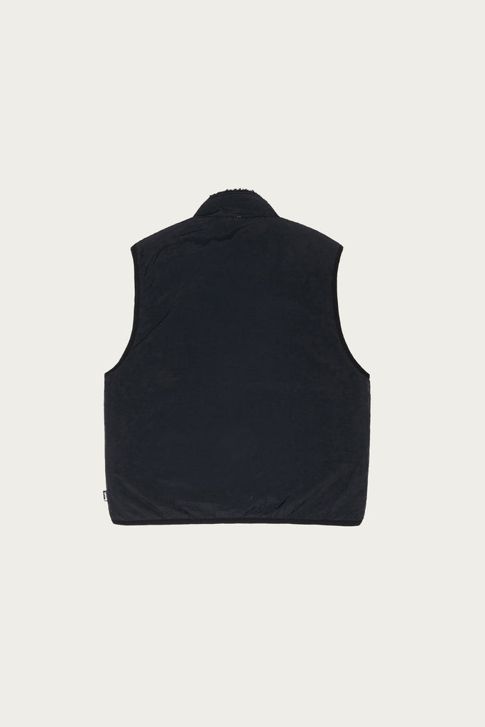 Stüssy - Sherpa Reversible Vest - Black - Canoe Club