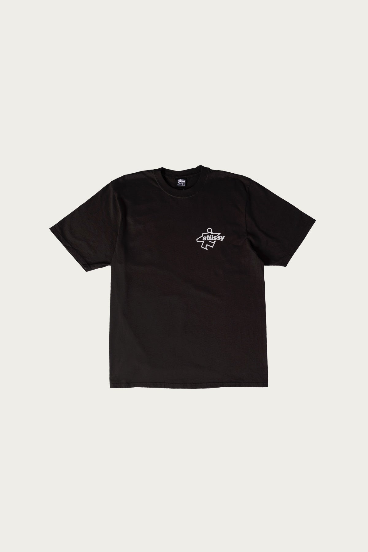 Stüssy - Surf Size Pigment Dyed Tee - Faded Black - Canoe Club