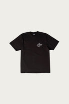 Stüssy - Surf Size Pigment Dyed Tee - Faded Black - Canoe Club