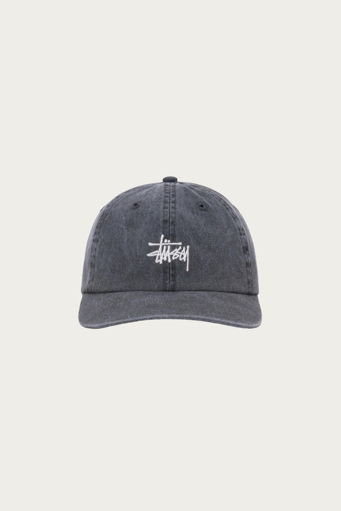 Stüssy - Washed Basic Low Profile Cap - Charcoal - Canoe Club