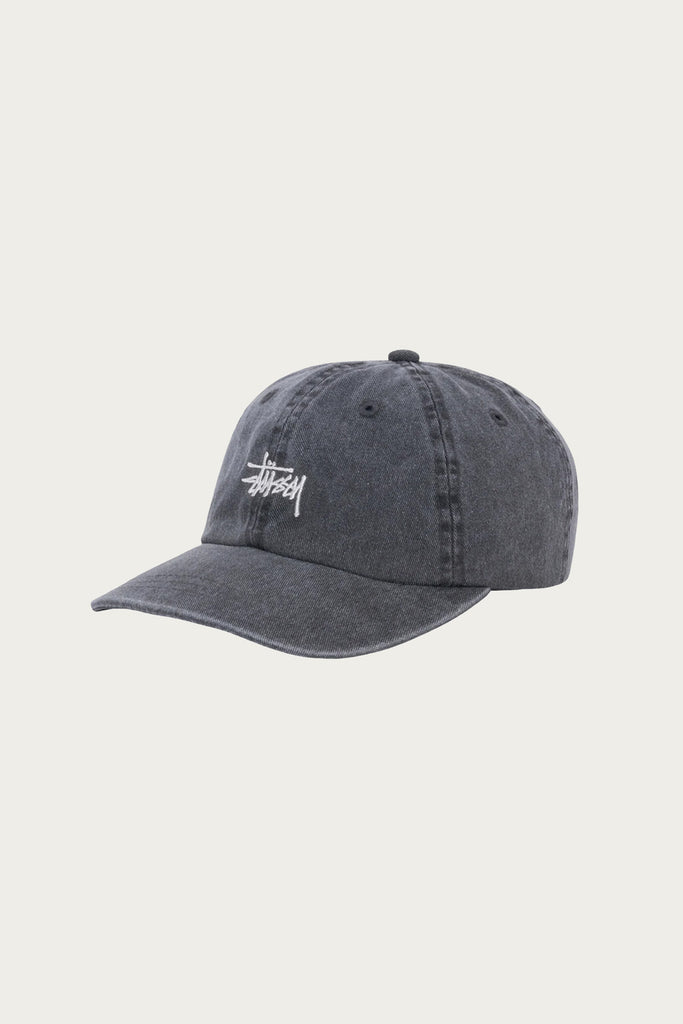 Stüssy - Washed Basic Low Profile Cap - Charcoal - Canoe Club