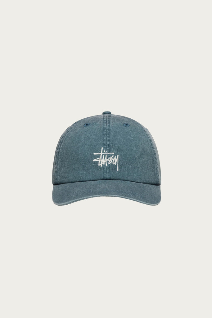 Stüssy - Washed Basic Low Profile Cap - Lagoon - Canoe Club