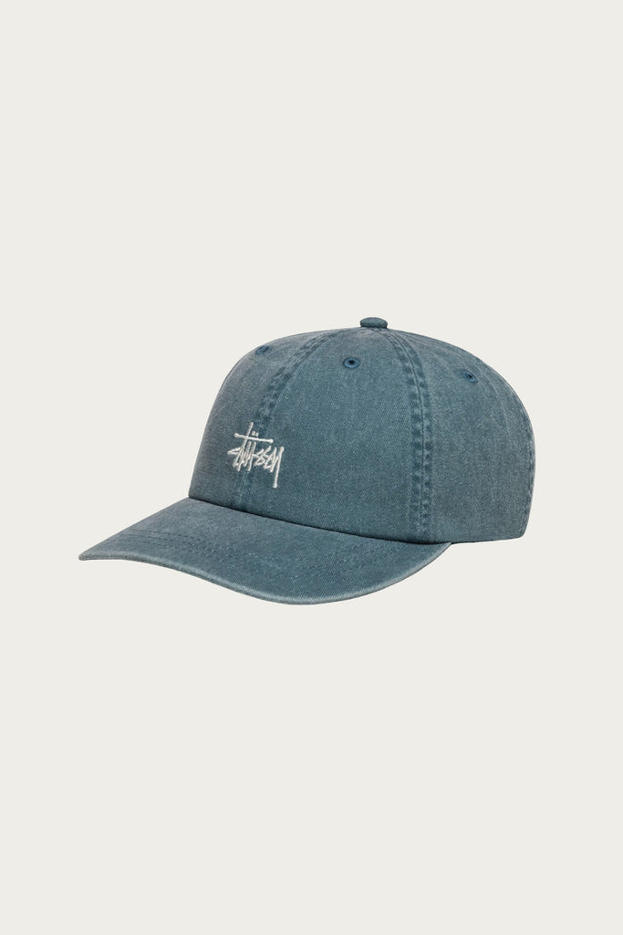 Stüssy - Washed Basic Low Profile Cap - Lagoon - Canoe Club