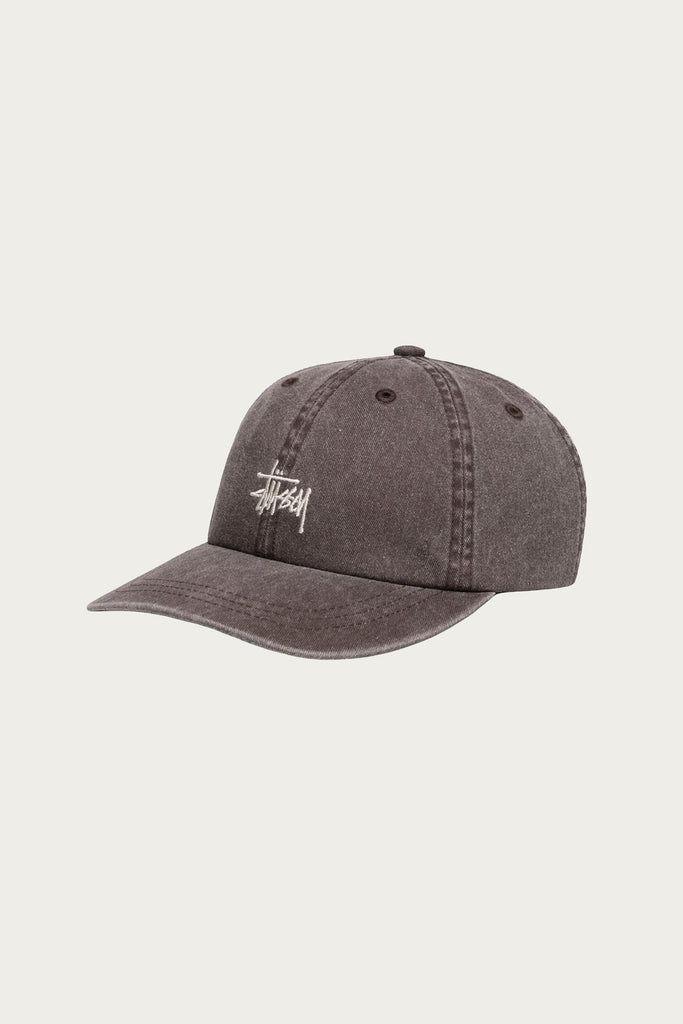 Stüssy - Washed Basic Low Profile Cap - Mocha - Canoe Club