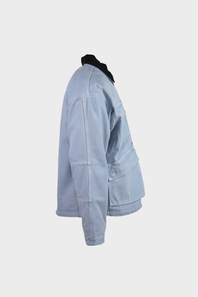 Stüssy - Washed Canvas Shop Jacket - Light Blue - Canoe Club