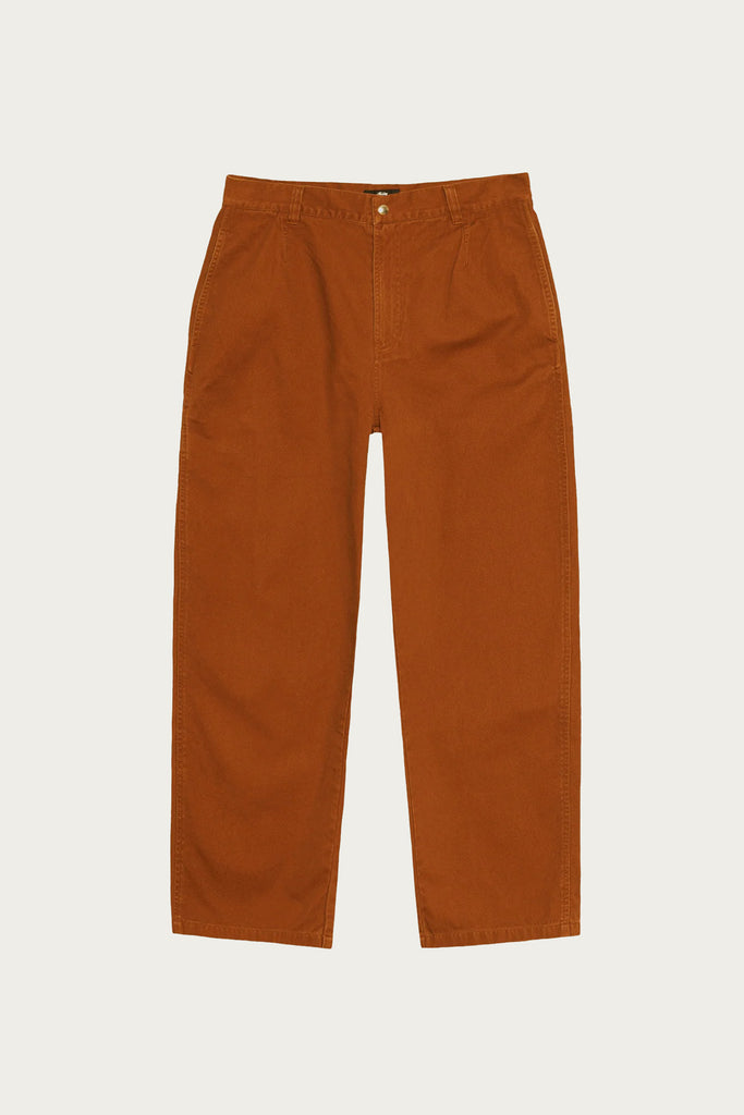 Stüssy - Workgear Trouser Twill - Caramel - Canoe Club