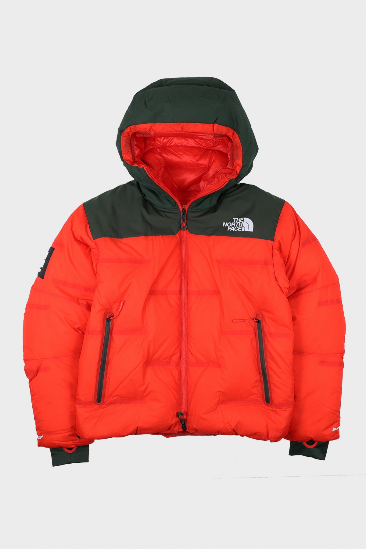 The North Face - TNF x Undercover Soukuu Nuptse - Dark Cedar Green/High Risk Red - Canoe Club