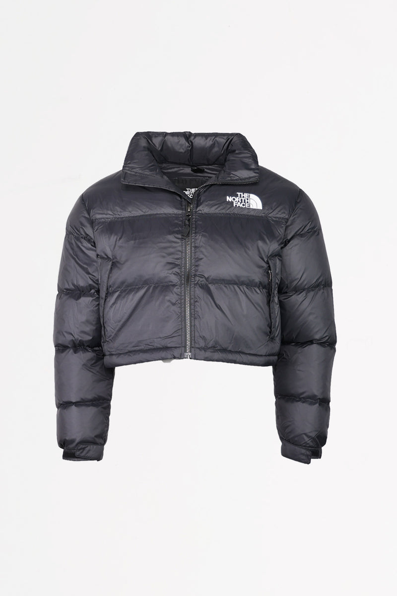 The North Face Women's Short Nuptse Jacket | Black | Canoe Club