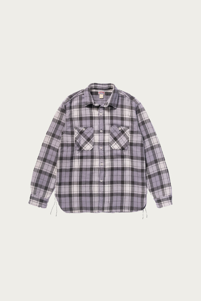 The Real McCoys - 8HU Block Check Summer Flannel Shirt - Black/Grey - Canoe Club