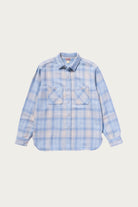 The Real McCoys - 8HU Block Check Summer Flannel Shirt - White/Blue - Canoe Club