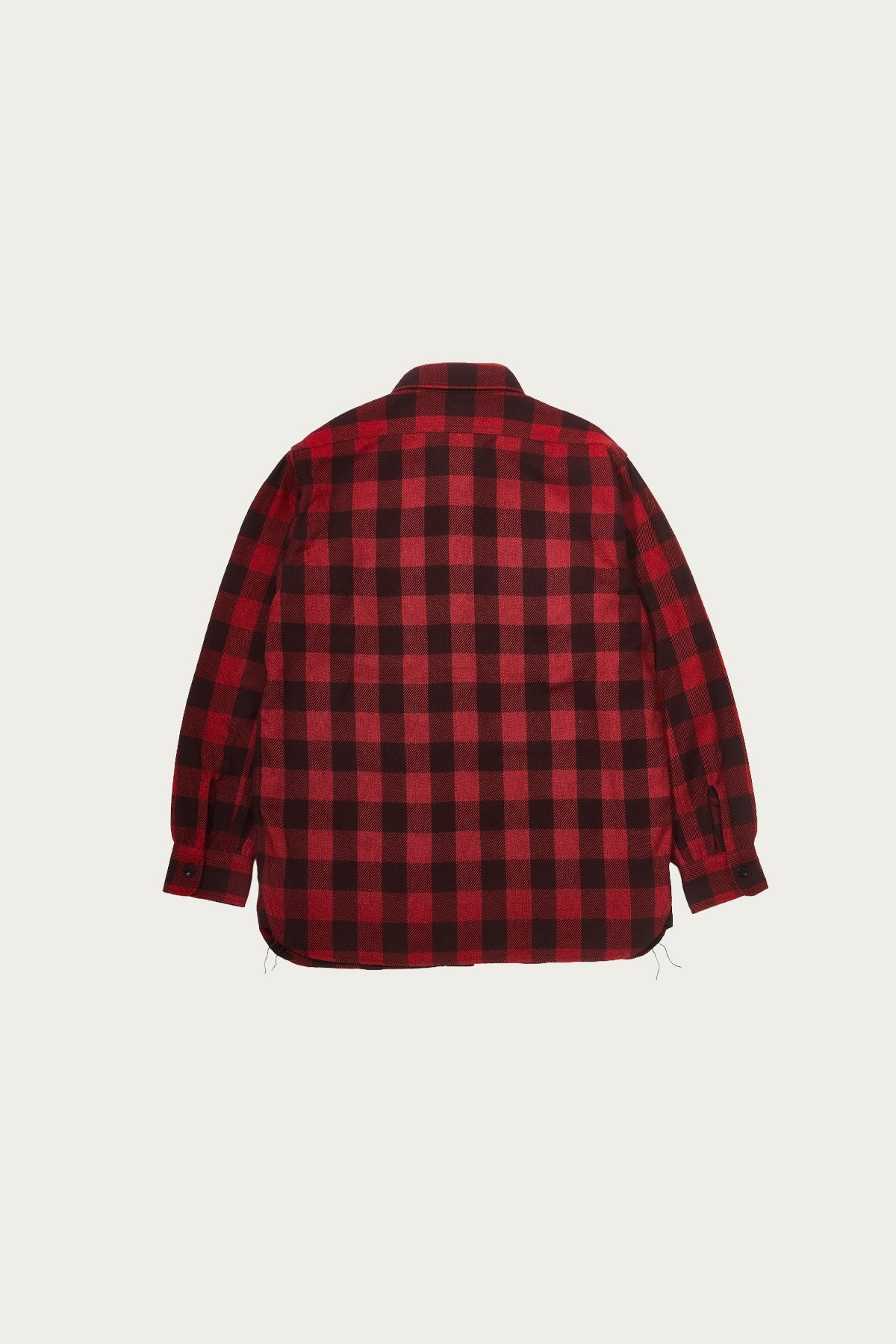 The Real McCoys - 8HU Twisted-Yarn Buffalo Check Flannel Shirt - Red/Black - Canoe Club