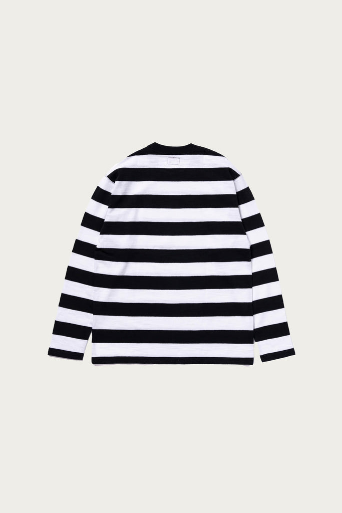 The Real McCoys - Buco Stripe Tee L/S - Black/White - Canoe Club