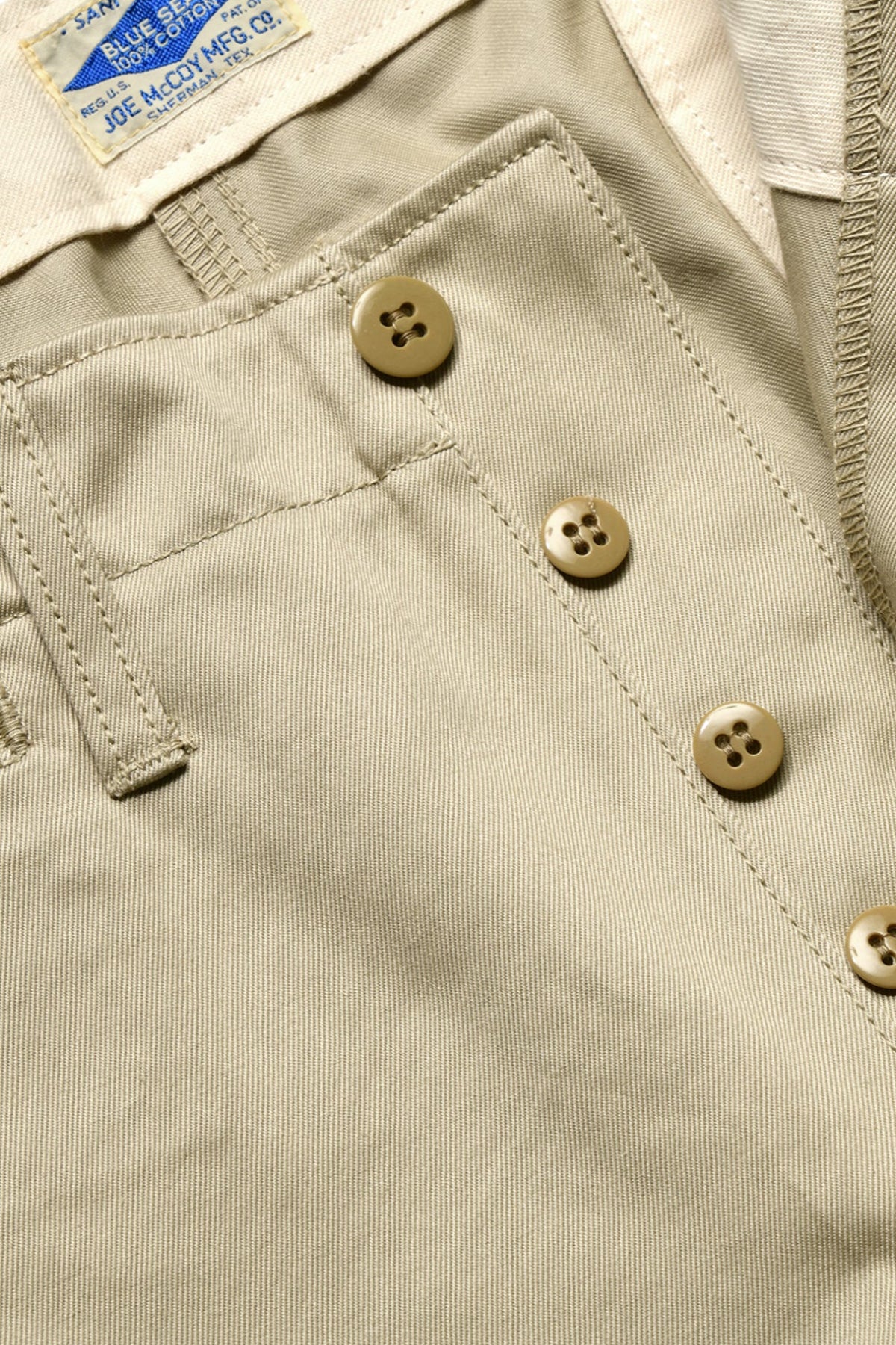 The Real McCoys Blue Seal Chino Shorts | Tan | Canoe Club