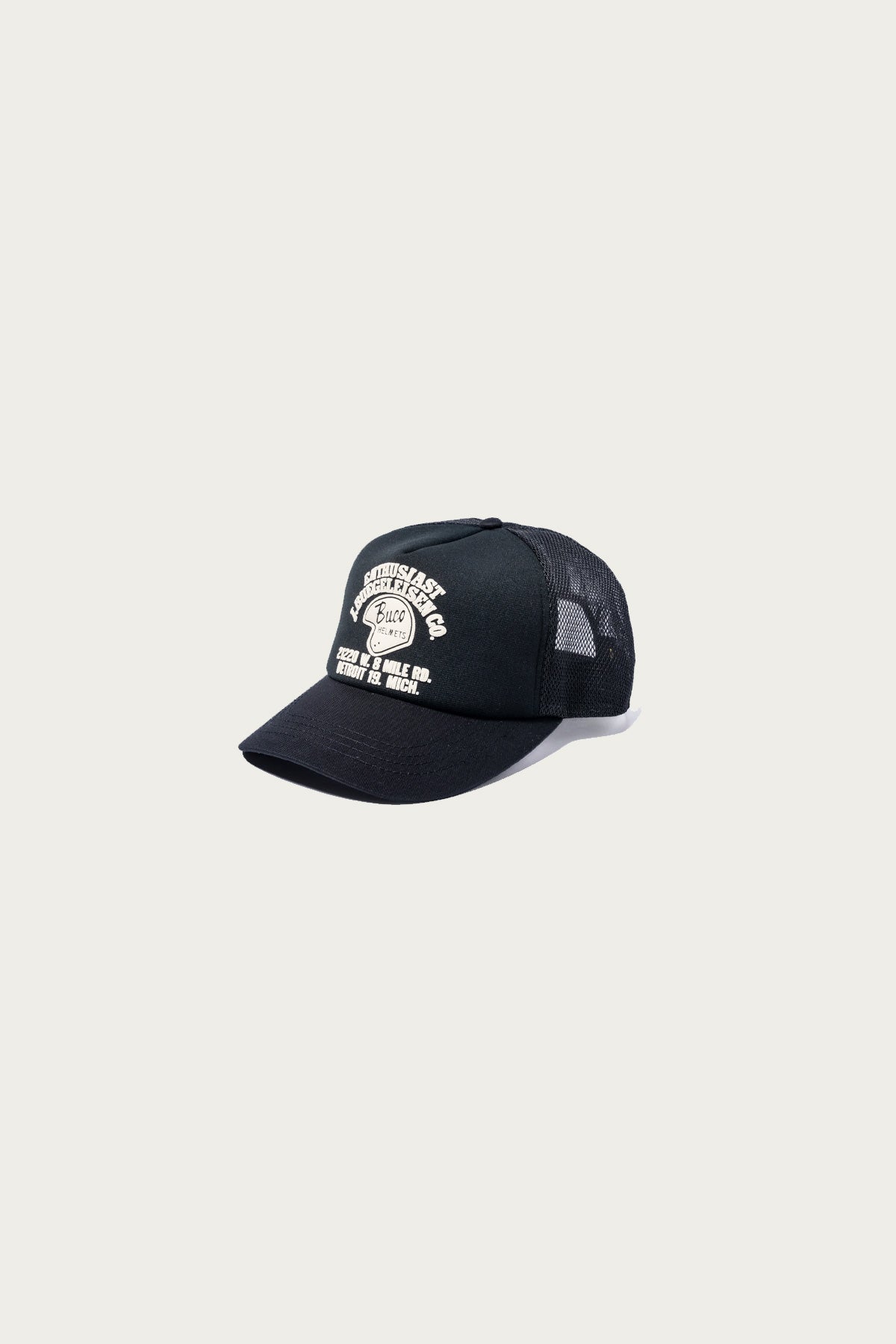 The Real McCoys - Buco Mesh Cap Enthusiast - Black - Canoe Club