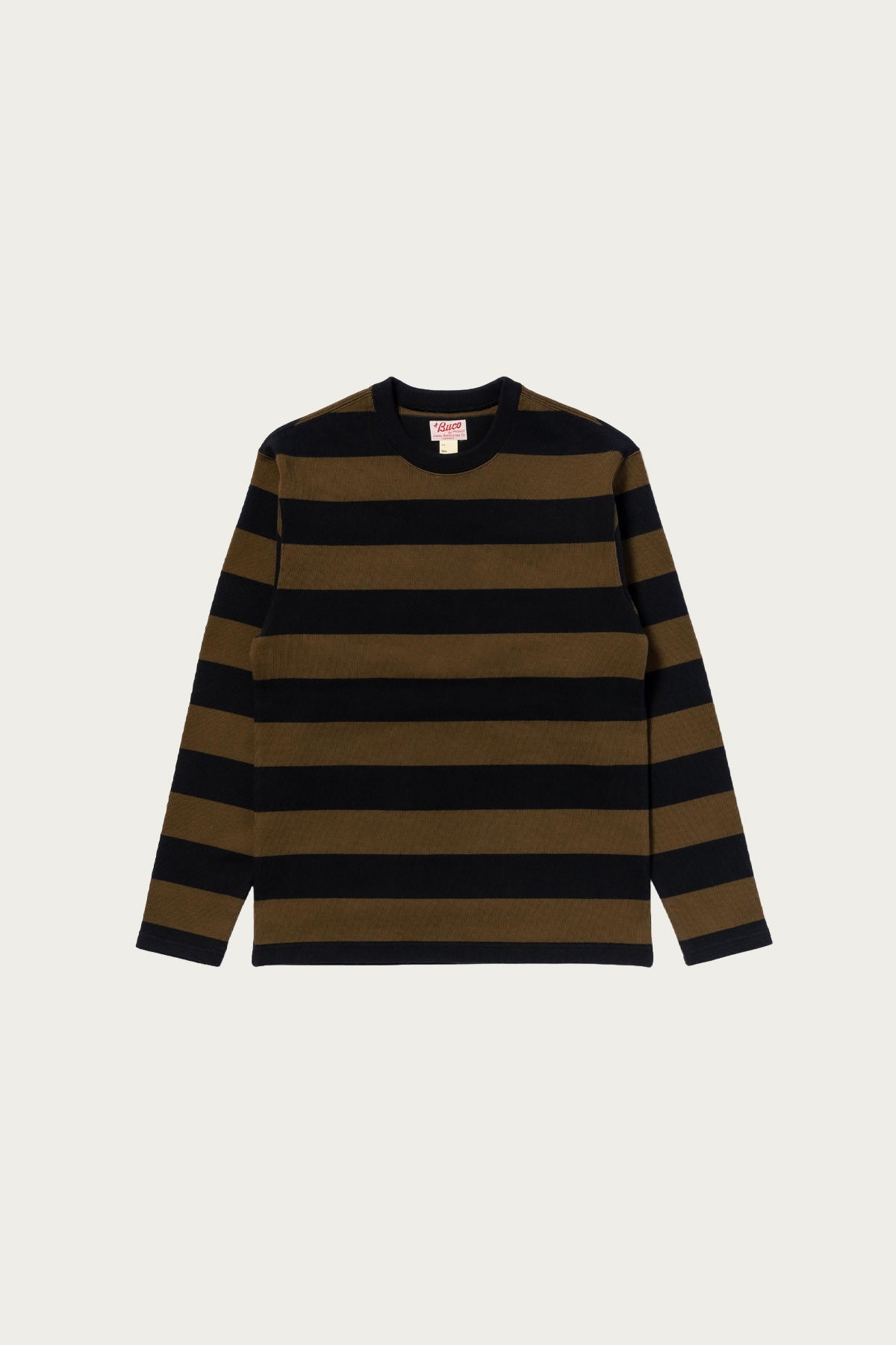 The Real McCoys - Buco Stripe Racing Jersey - Black/Olive - Canoe Club