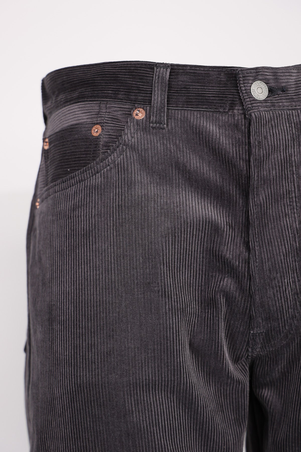 The Real McCoys - Corduroy Trousers Lot. 906 - Charcoal - Canoe Club