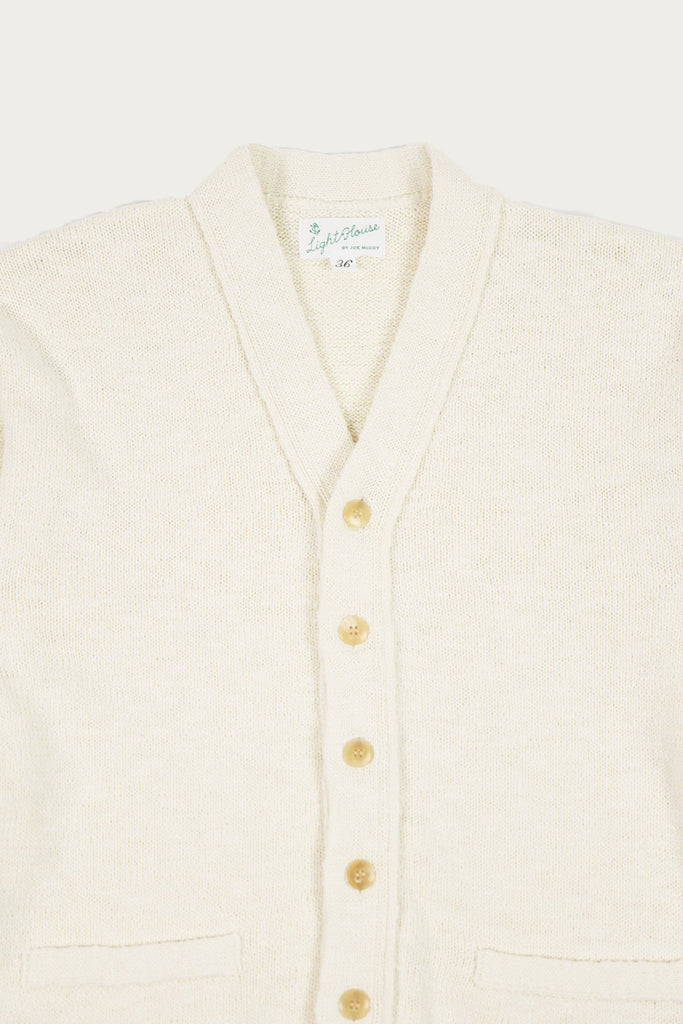 The Real McCoys - Cotton Summer Cardigan - Ecru - Canoe Club