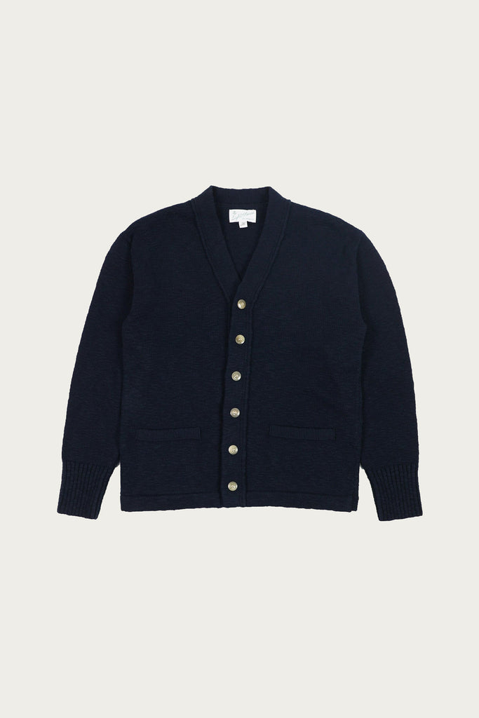 The Real McCoys - Cotton Summer Cardigan - Navy - Canoe Club