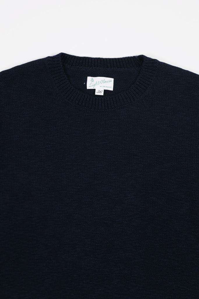 The Real McCoys - Cotton Crewneck Sweater - Navy - Canoe Club