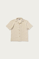 The Real McCoys - Cotton Knitted Button Up Shirt - White - Canoe Club