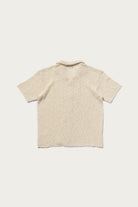The Real McCoys - Cotton Knitted Button Up Shirt - White - Canoe Club